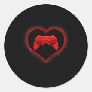 Ga för Coola av grafikspelsstyrenhet Heart Valenti Runt Klistermärke
