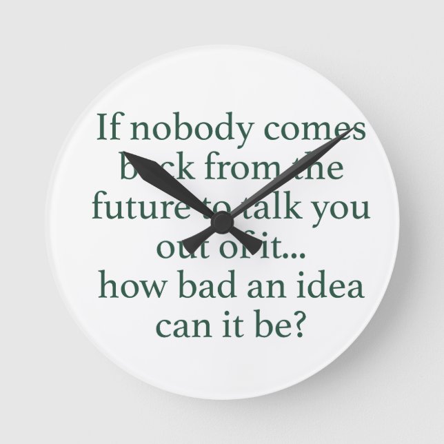 Gå för det! rund klocka (Framsida)