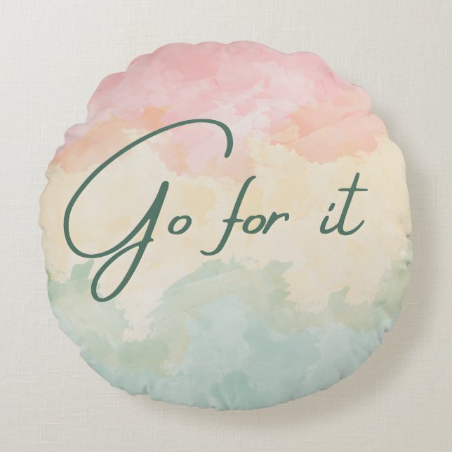 Gå för det rund kudde (Framsidan)