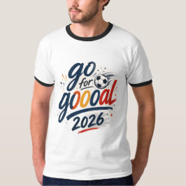 Gå för Goooal 2026 Fotbollsfan Grafisk T-Shirt