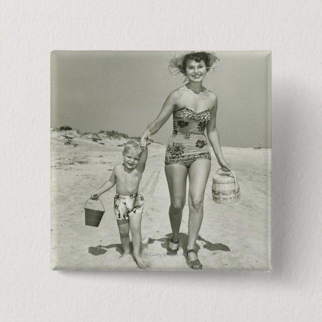 Gå för mor och för Son Knapp (Framsida)