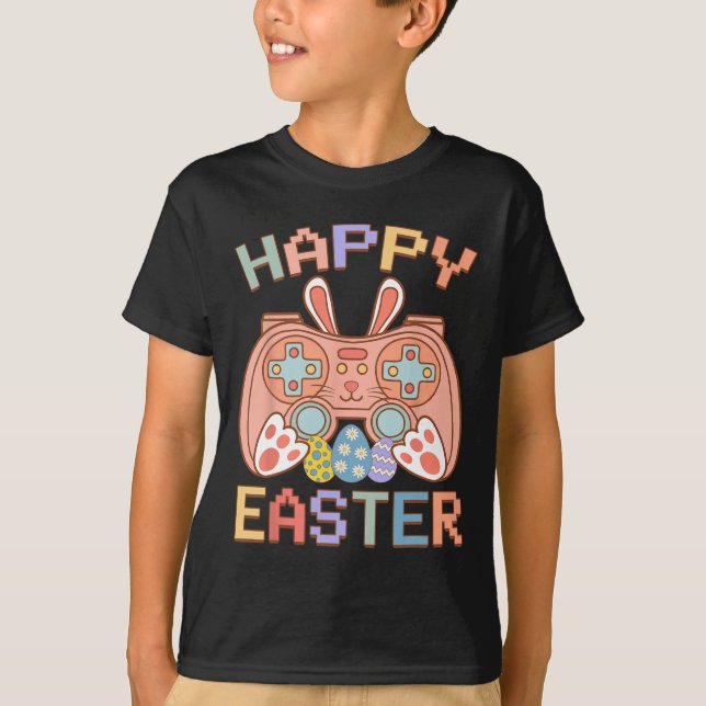 Ga för Påskhare av spelstyrenhet för bildspel för  T Shirt (Framsida)