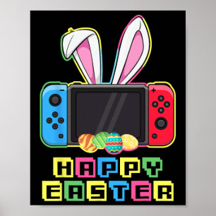 Ga för Påskhare av videospel för spelkontroll Poster