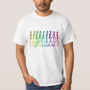 Gå för skelett t shirt