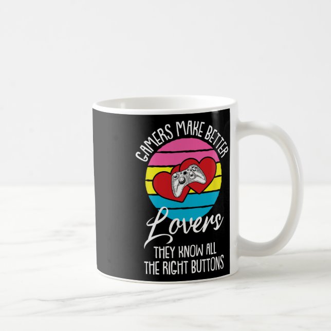 Ga för videospelsstyrenhet för spelaren Lgbt-q Pan Kaffemugg (Höger)