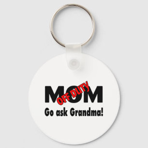 Gå frågar mormor (av - arbetsuppgiftmamma) nyckelring