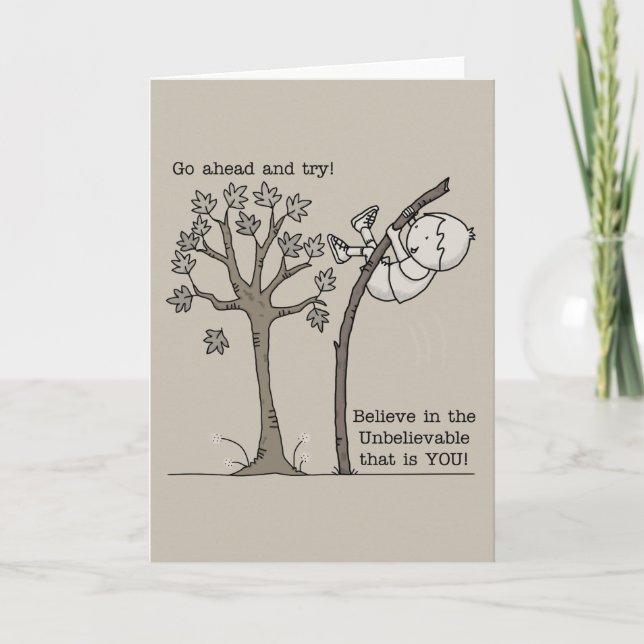 Gå framåt och försök helgkort (Framsida)