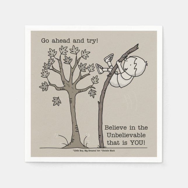 Gå framåt och försök pappersservett (Framsidan)