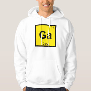 Ga - Gary Indiana Kemisk Periodiska Systemets Symb Hoodie