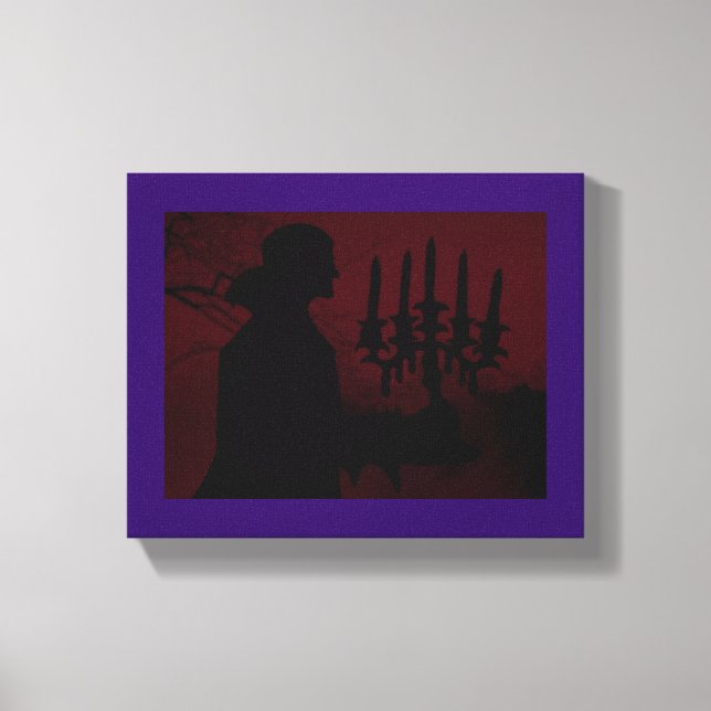 Gå genom byn ~ Wrapped Canvas .75 (Framsida)