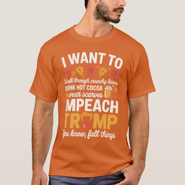 Gå genom löv, DINK HETT COCOA ☕ bära T Shirt (Framsida)