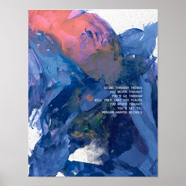 "Gå genom sak du aldrig trodde.." Poster (Framsidan)