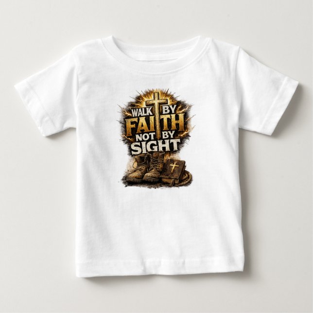 Gå genom tro, inte genom syn t shirt (Framsida)