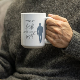 Gå genom tro och inte genom syn kaffemugg
