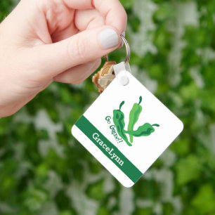 Gå Green! Chile Peppers Keychain Nyckelring