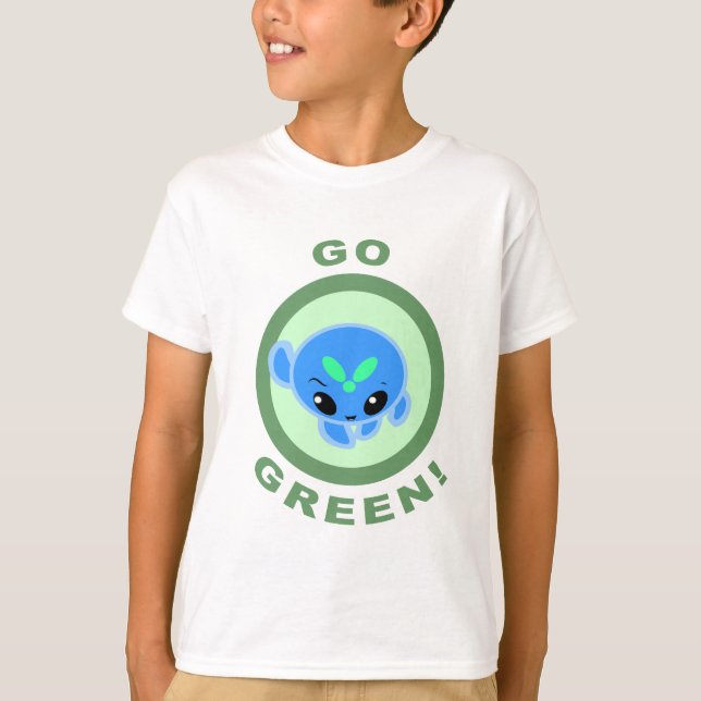 Gå Green Ziro T-Shirt! Tee (Framsida)