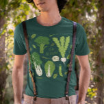 Gå grön! Bläda Grönt Vegetables | Cute Veggies T Shirt<br><div class="desc">Grönt av matsmälta tecknader Bok choy,  ärter,  broccoli och rovdjur. Gå grön! Lita grönt! En rolig t-shirt för friska människor. Underbar för trädgårdsmästare,  ekologiska jordbrukare,  köksmästare och näringsexperter. Besök Jenns Doodle World om du vill ha mer coola t-shirts och matgåvor för roligt.</div>