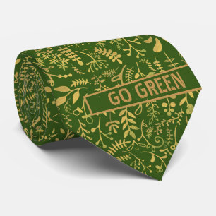 Gå grön, Blommigt i Guld Slips