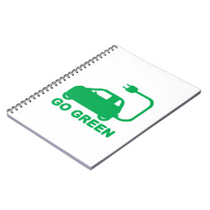 Gå grön ~ Drive Electric Cars Anteckningsbok