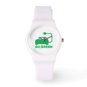 Gå grön ~ Drive Electric Cars Armbandsur
