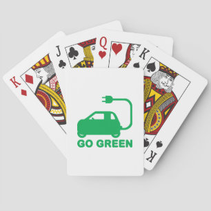 Gå grön ~ Drive Electric Cars Casinokort