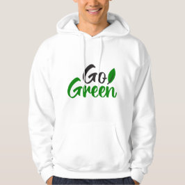 Gå grön hoodie