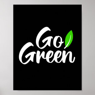 Gå grön poster