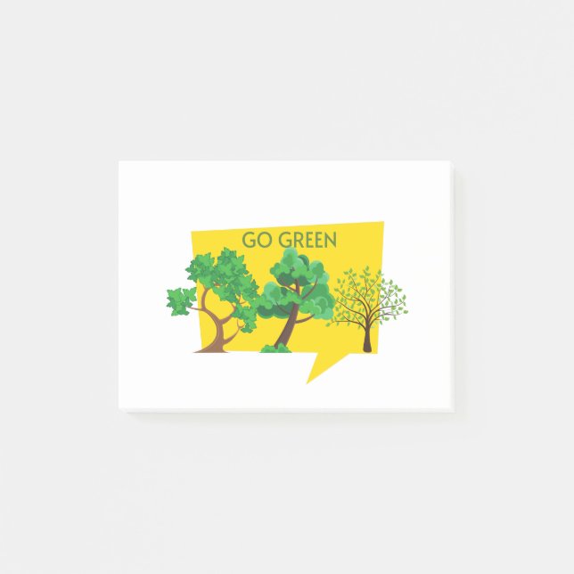 Gå grön, Rädda planeten Post-it Block (Framsida)