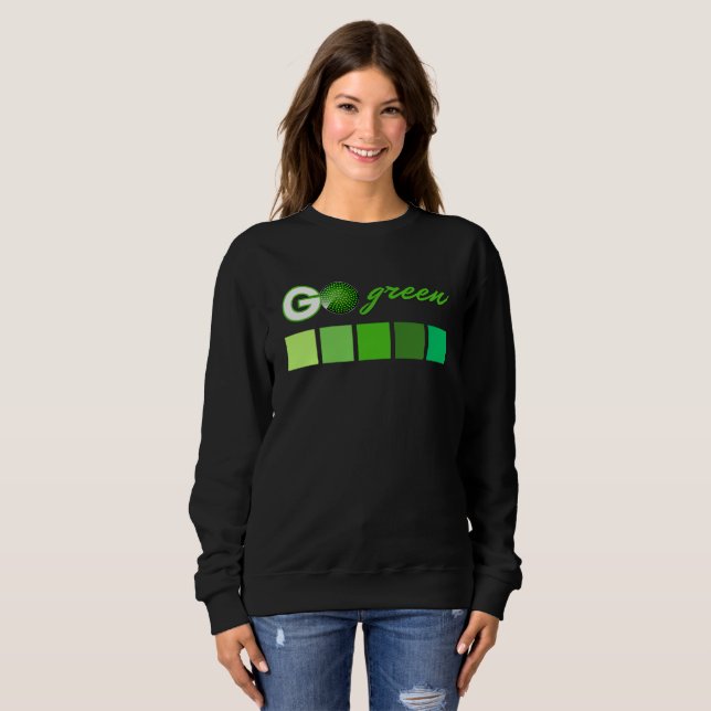 Gå grön t shirt (Hel framsida)