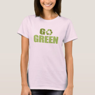 Gå grön T-shirt/Earth Day T-shirt