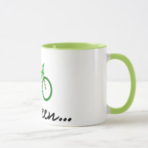 Gå grönt - Cycling Coffee Mugg