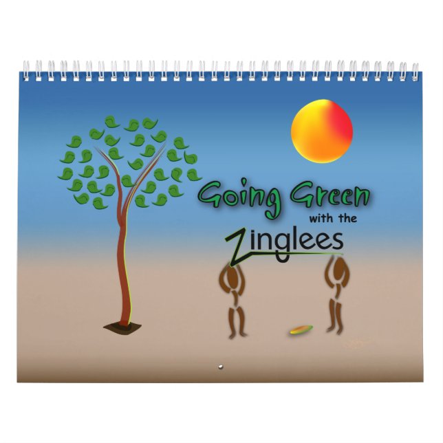 Gå Grönt med Zinglees-kalendern Kalender (Omslag)
