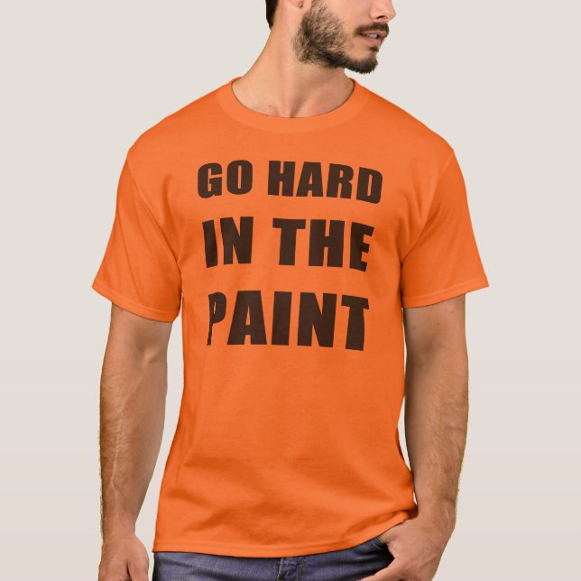 Gå hårt i måla tee shirt (Framsida)