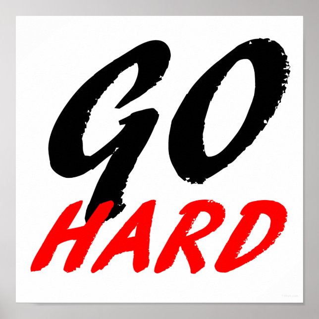 Gå hårt poster (Framsidan)