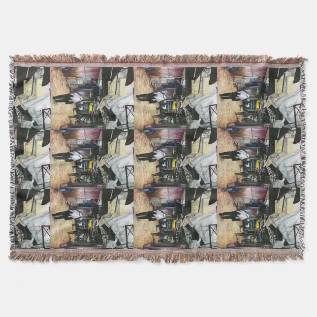 Gå hem genom antiken, gammal Jerusalem Filt (Framsidan)