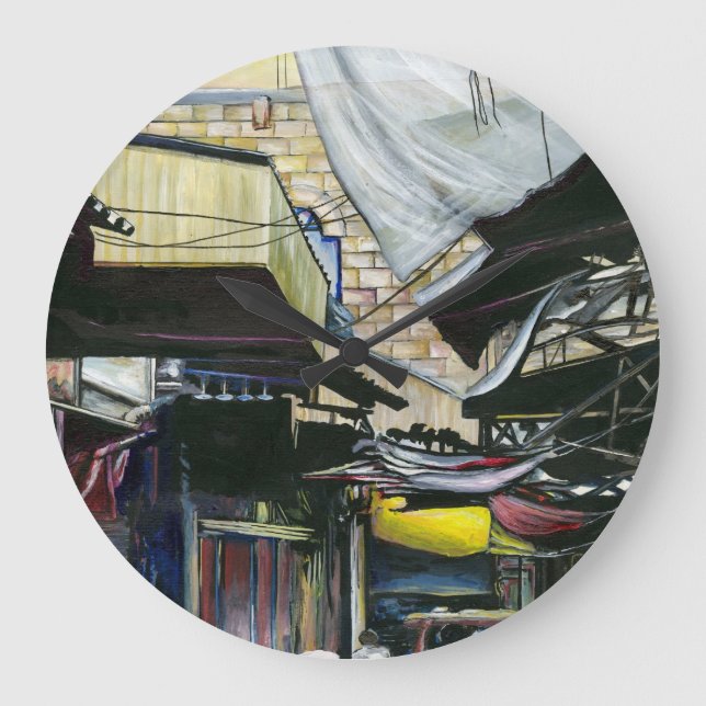 Gå hem genom antiken, gammal Jerusalem Stor Klocka (Framsida)