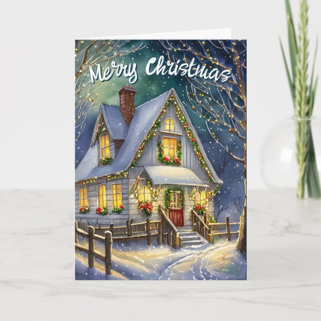 Gå hem till jul helgkort (Framsida)