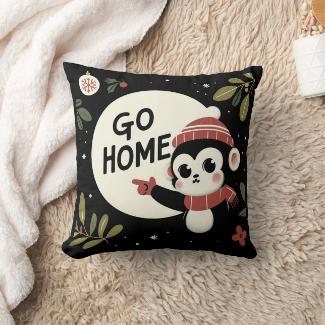 Gå hem till jultomten kudde (Filt)