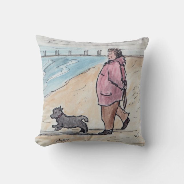 Gå hunden - 03 kudde (Framsida)
