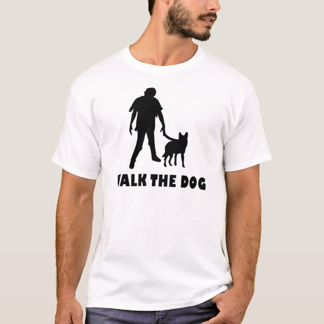 gå hundzombien tröja (Framsida)