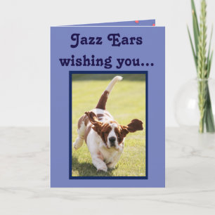 "Gå i ax Jazz", & "räcker Jazz" på roligt Kort