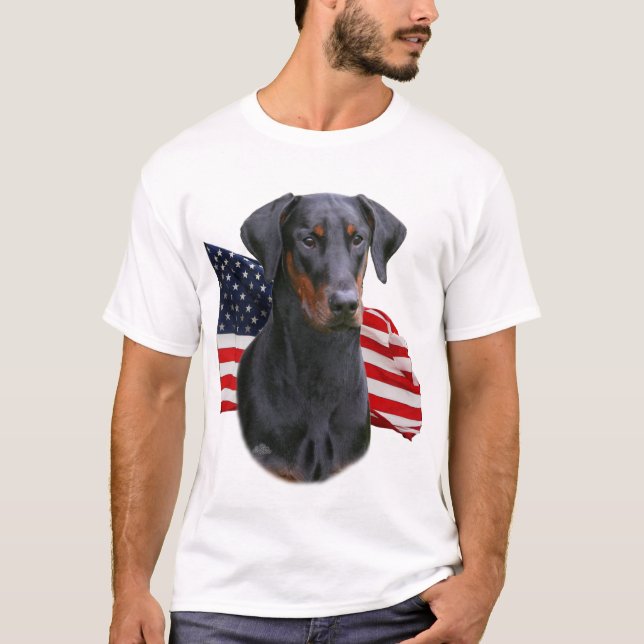 Gå i ax uncropped naturliga för Dobermanpinscher T-shirt (Framsida)