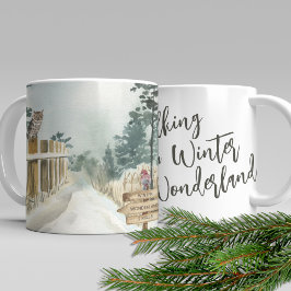 Gå i ett Winter Wonderland Winter Ligcape Kaffemugg