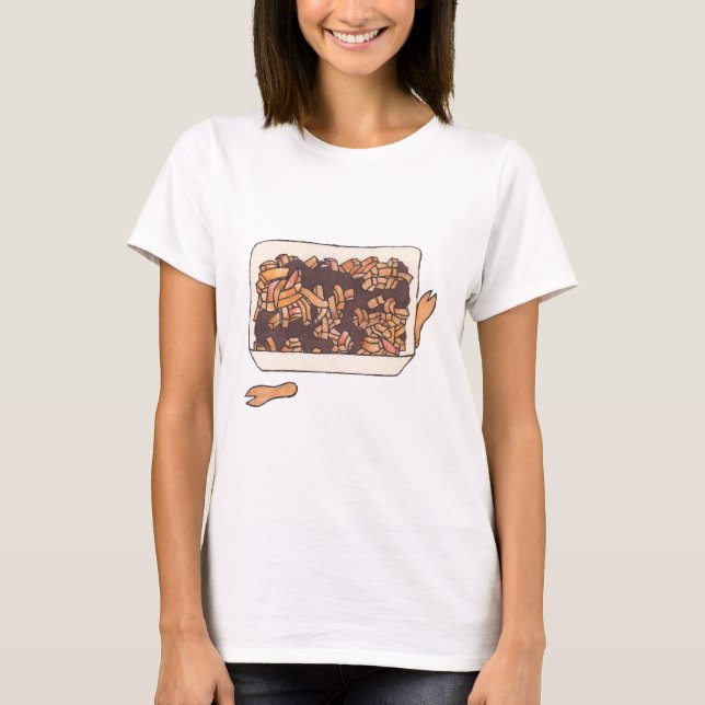 Gå i flisor n-sky tee shirt (Framsida)