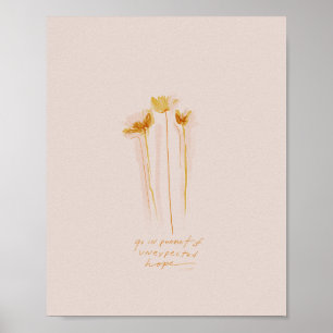 "Gå i jakt på oväntat hopp" Poster