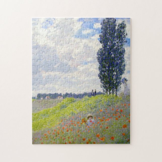Gå i Meadows på Argenteuil Monet Fine Art Pussel (Vertikal)