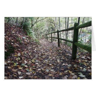 Gå i parkera hälsningskort