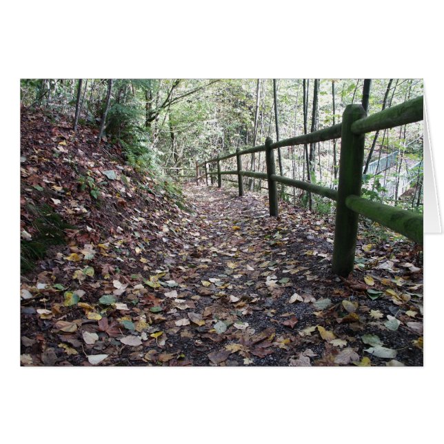 Gå i parkera hälsningskort (Framsidan Horizontal)