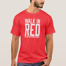 Gå i röd Tshirt