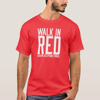 Gå i röd Tshirt T-shirt